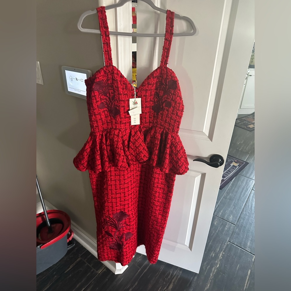 Fanm Mon Vibrant Red Dress